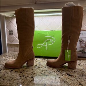 Sam Edelman Tan Heeled Boots